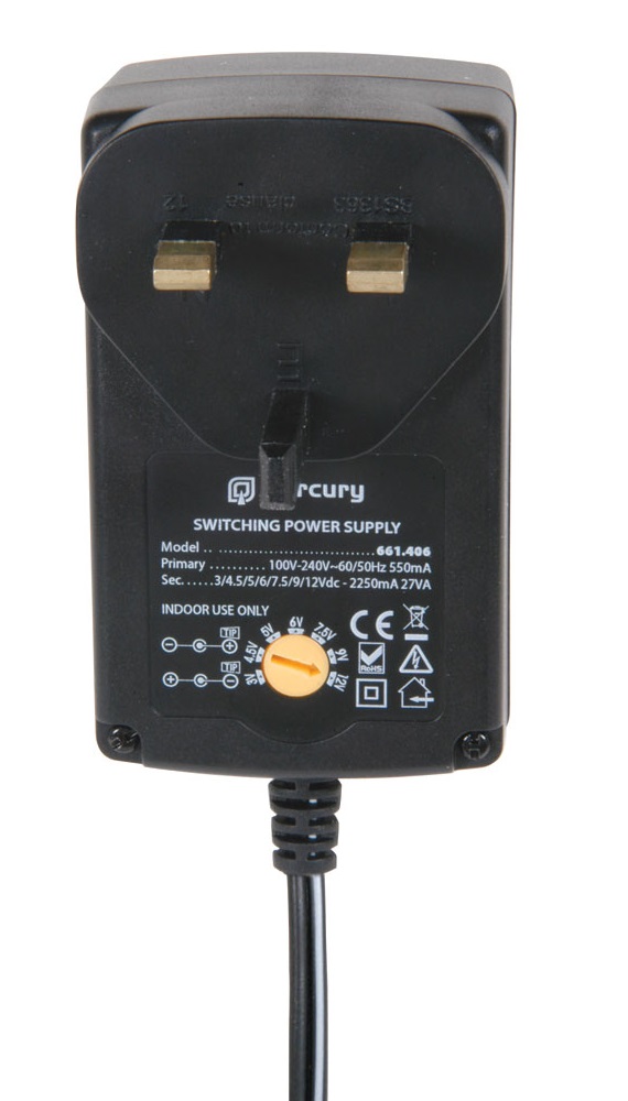 Mercury Switch-Mode Power Supply 2250mA 661.406UK