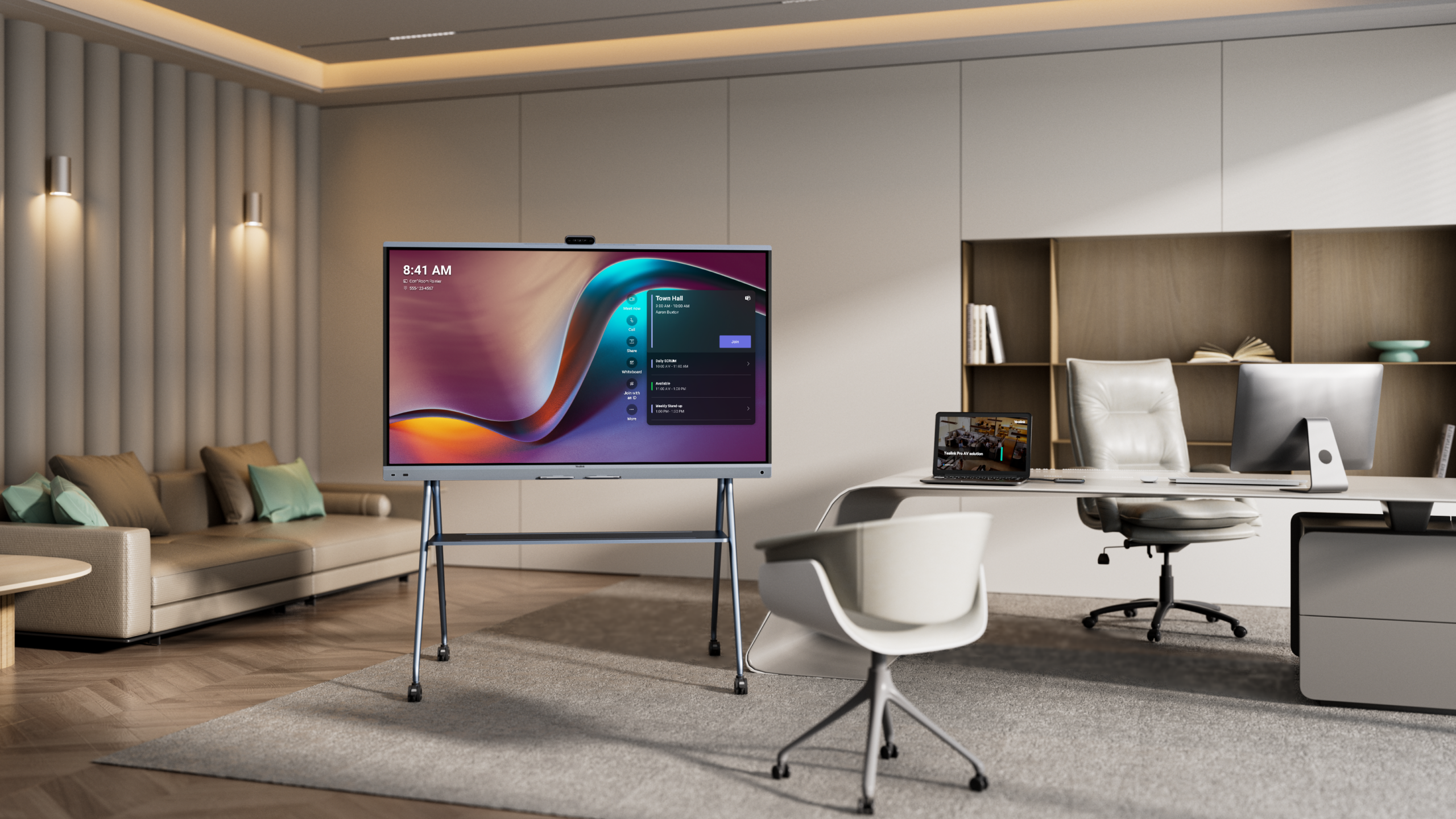 Yealink MeetingBoard Pro 75" 4K Interactive Display with AI Triple-Eye Camera 50MP & AI Enhanced Audio MB75Pro-A02 - Image 7