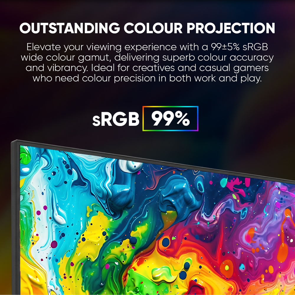 Armaggeddon Gaming Monitor 27'' Slim Frame FHD IPS 165Hz 1ms PXP27G Black - Image 6