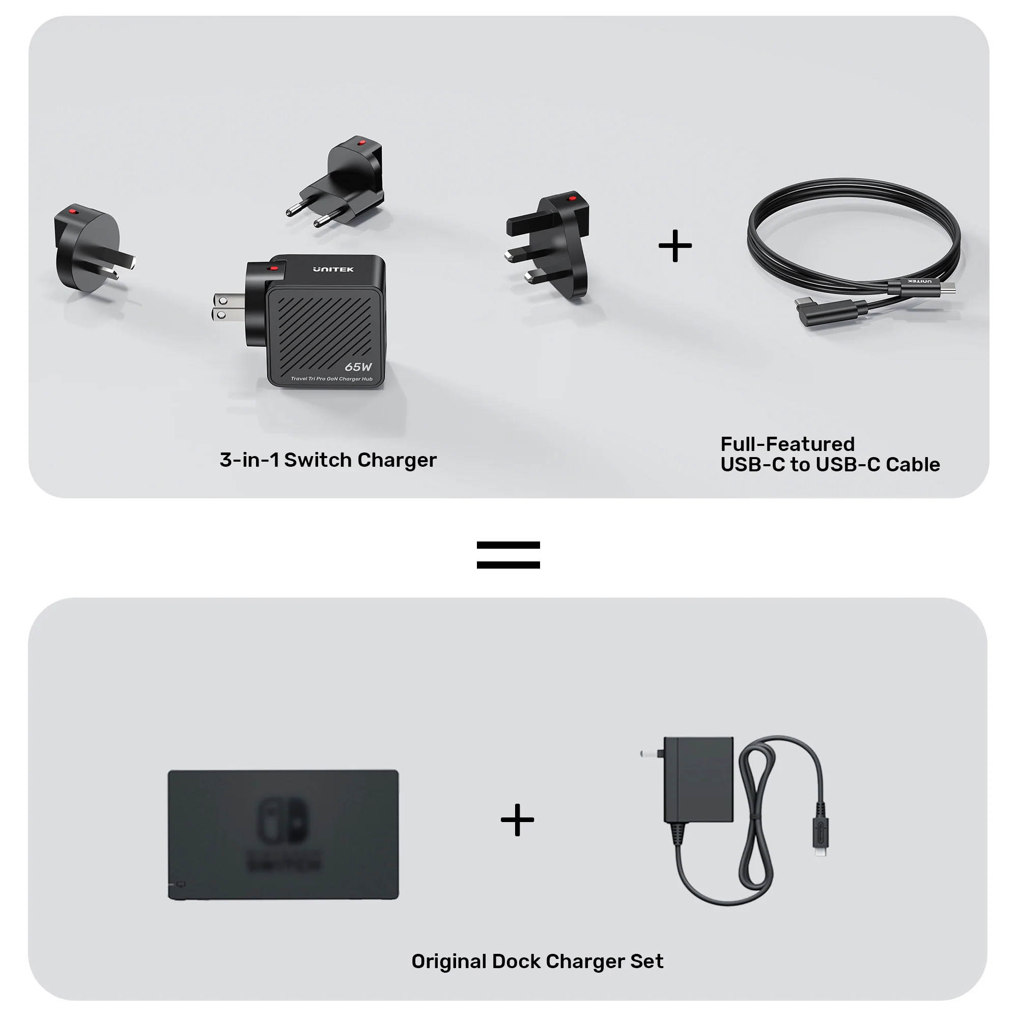 Unitek Charge Wall Travel GaN 65W USBCx1 USBAx1 HDMIx1 P1242 Black - Image 8