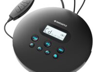 Majority Oakcastle CD100 Portable & USB-C Rechargeable CD Player with Bluetooth incl Free Earphones