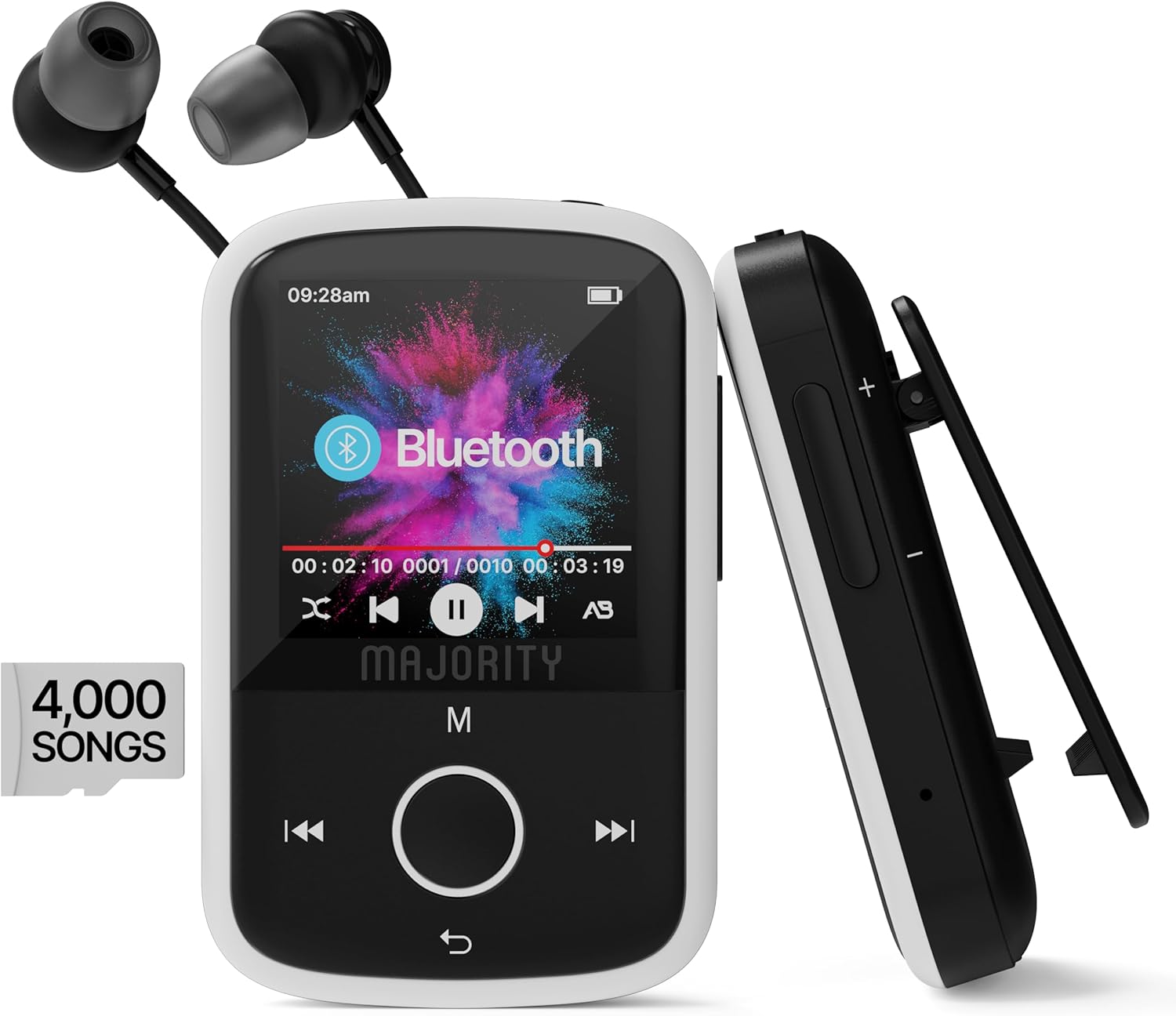 Majority Portable Bluetooth MP3 Player with 16GB Memory Including Earphones