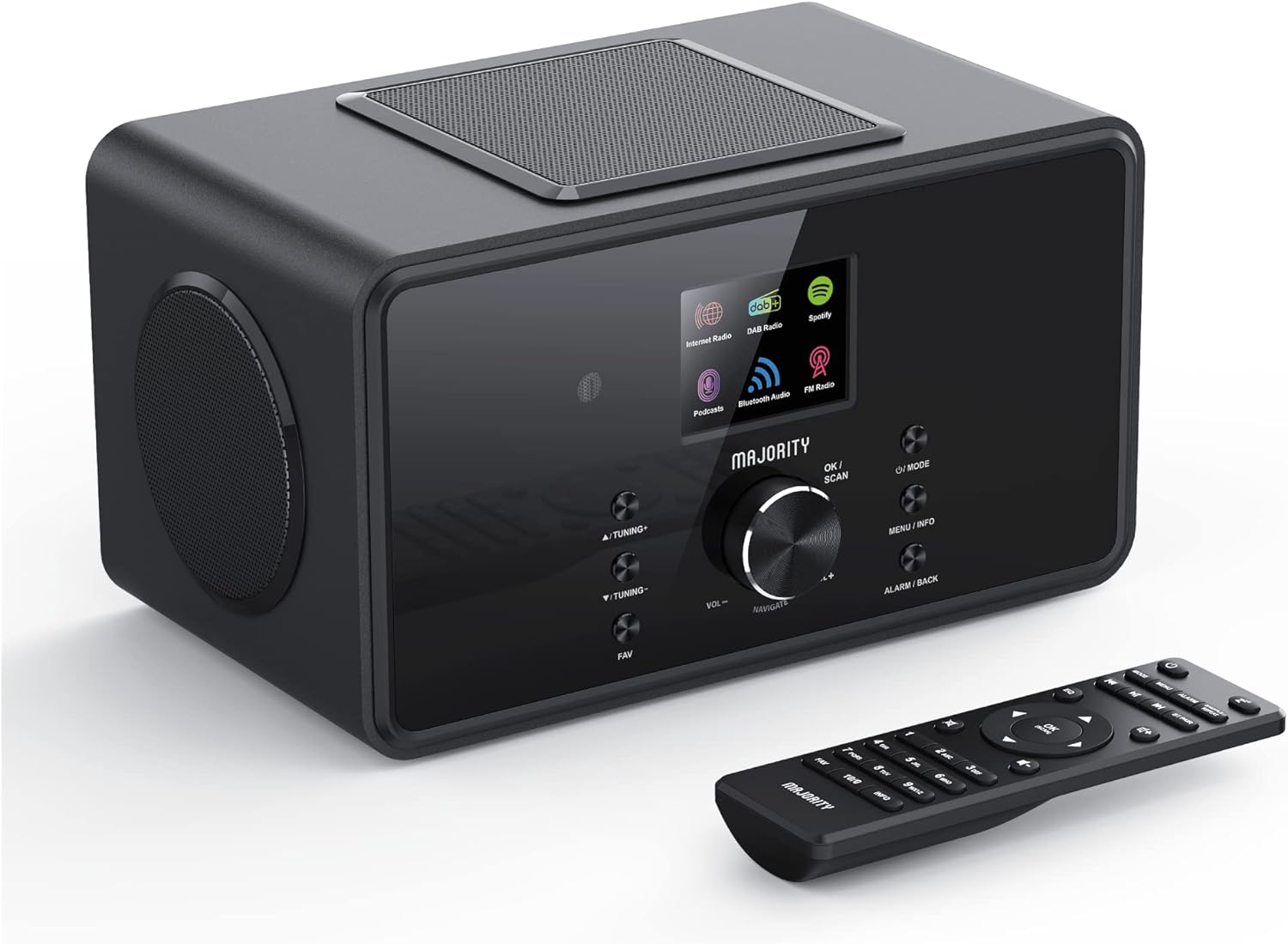 Majority BARD 2.1 Mini HiFi 100W with 2 x 4inch Speakers and 5inch Sub FM Radio
