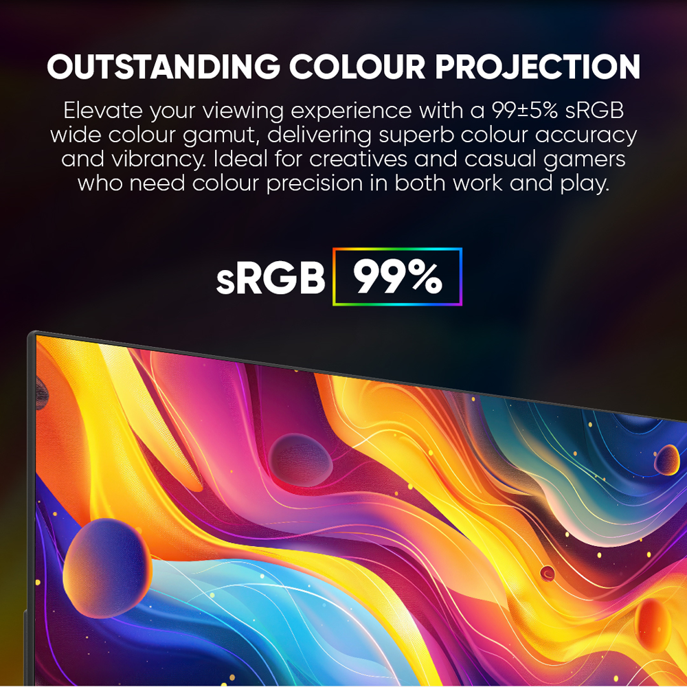 Armaggeddon Gaming Monitor 24'' Slim Frame FHD IPS 165Hz 1ms PXP24G Black - Image 7