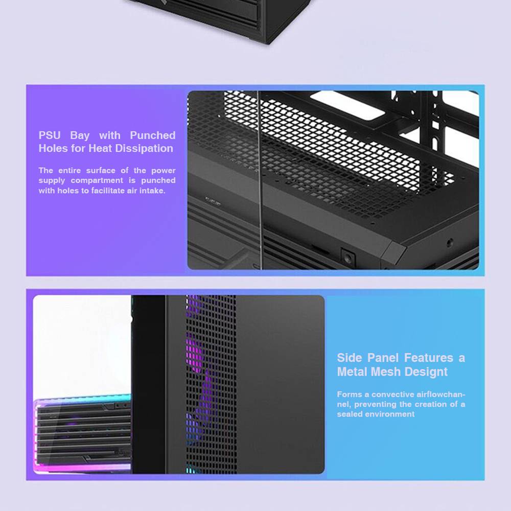 Armaggeddon Gaming Case ATX AQUARON XTREME X10 With 10x ARGB Fans - Image 5