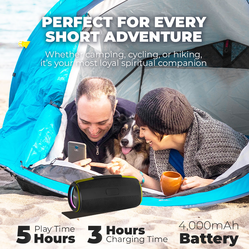 SonicGear Portable Speaker TWS BT/USB/FM/RGB IPX5 30W SONICGO! BOOM 6 - Image 7