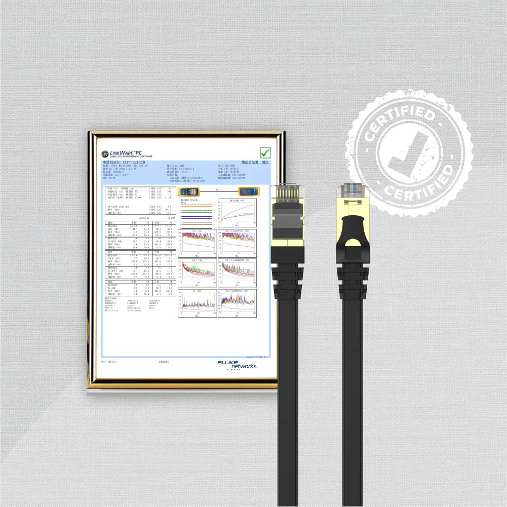 Unitek Network Patch Cable CAT7 Flat SSTP CU Black 3.0m C1897BK-3M - Image 6