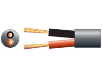 Mercury Speaker Cable Double Insulated LSZH 2x0.75mm Black 100m 807.106UK