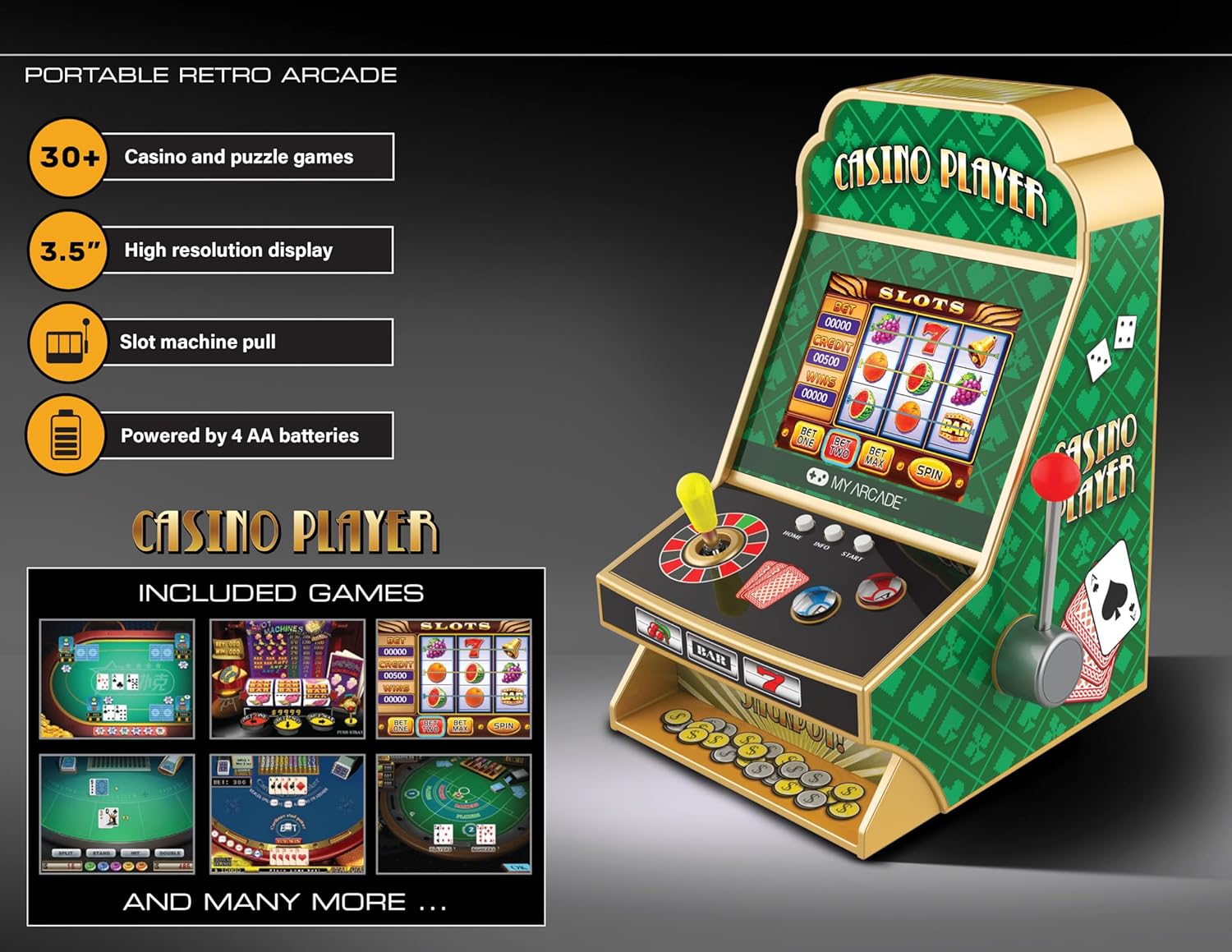 My Arcade CASINO PLAYER (30 GAMES IN 1) - Image 5