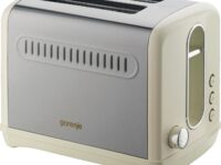 Gorenje Kitchen Toaster 850W 2 Slots 6 Heating Levels T1100CLI Ivory Metal