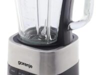 Gorenje Kitchen Blender 1000W 1.5L Glass Jug 21000 RPM 3 Programs B1000DE Black/Inox