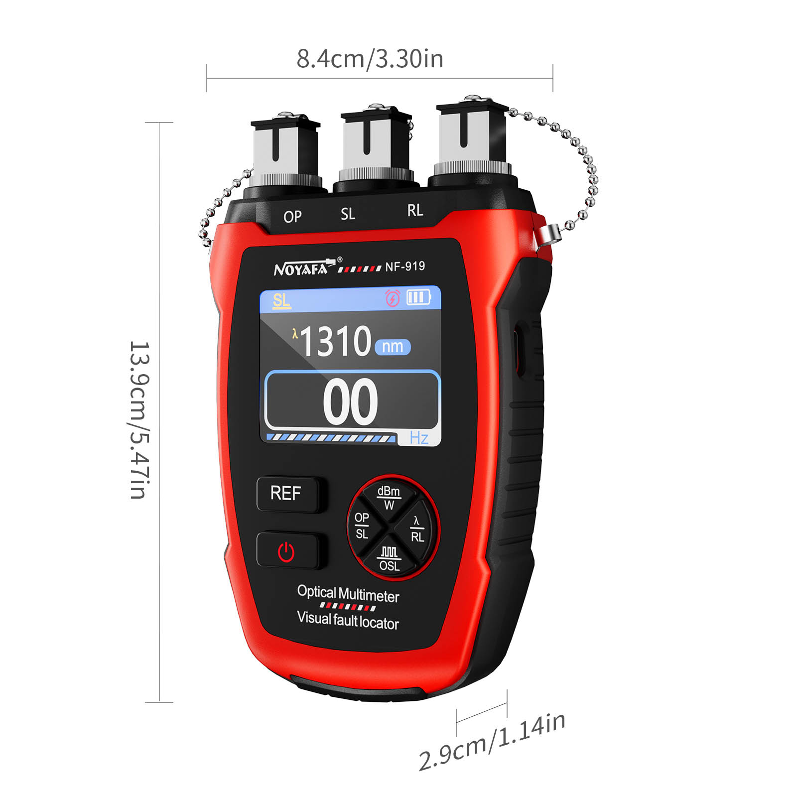 Noyafa Multifunctional Optical Fiber Tester Integrated Optical Power Meter, Light Source, and VFL NF-919 - Image 8