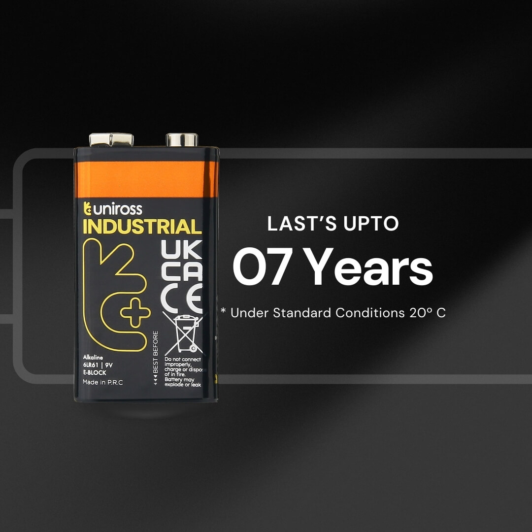 Uniross Alkaline 9V Industrial (Box of 10pcs) - Image 4