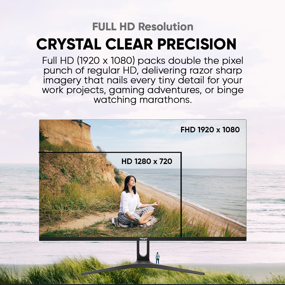 Armaggeddon Gaming Monitor 24'' Slim Frame FHD IPS 165Hz 1ms PXP24G Black - Image 9