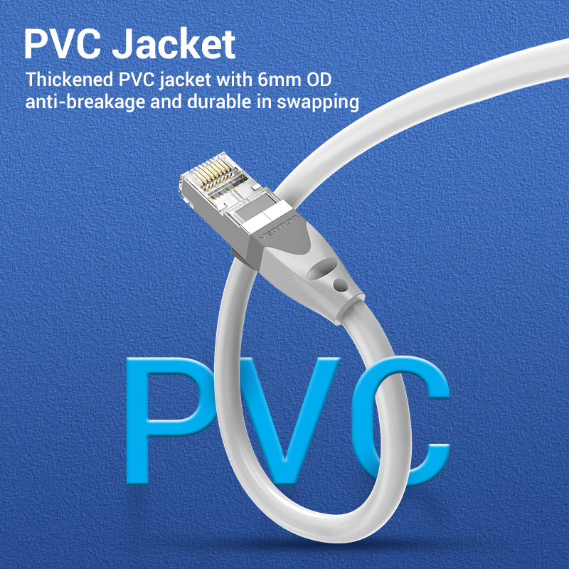 Vention NETWORK Cable CAT6A SFTP 50.0m Grey IBHHX - Image 8