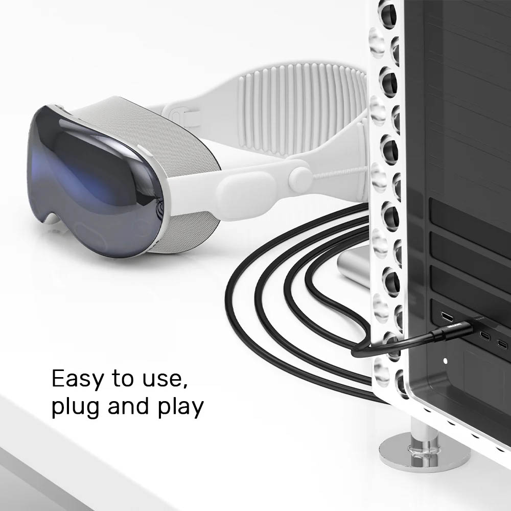 Unitek UC VR Link Pro Cable USB-C to USB-C 90 Degree 5Gps & 60W 5.0m C14094A - Image 9