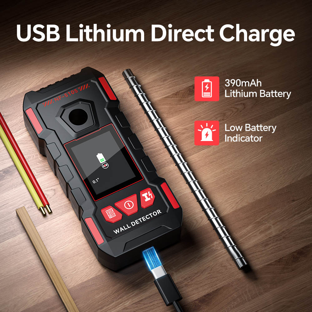 Noyafa Wall Detector-High Sensitivity, Safety Drilling, Support Various Material Detection NF-5105 - Image 9