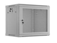 Lanberg Wall Rack 19'' with Perforated Door 9U 45cm Grey FLAT PACKED