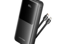 Vention Powerbank 20000mAh 22.5W Built-in USBC+Lighting Black FHPB0