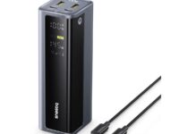 Baseus Powerbank 145W 20800mAh + Display EnerGeek GP12