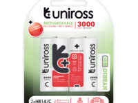 Uniross C 3000 Hybrio Rechargable Batteries 2 Pcs