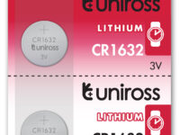 Uniross CR1632 Button Cell Lithium Battery (5pack)