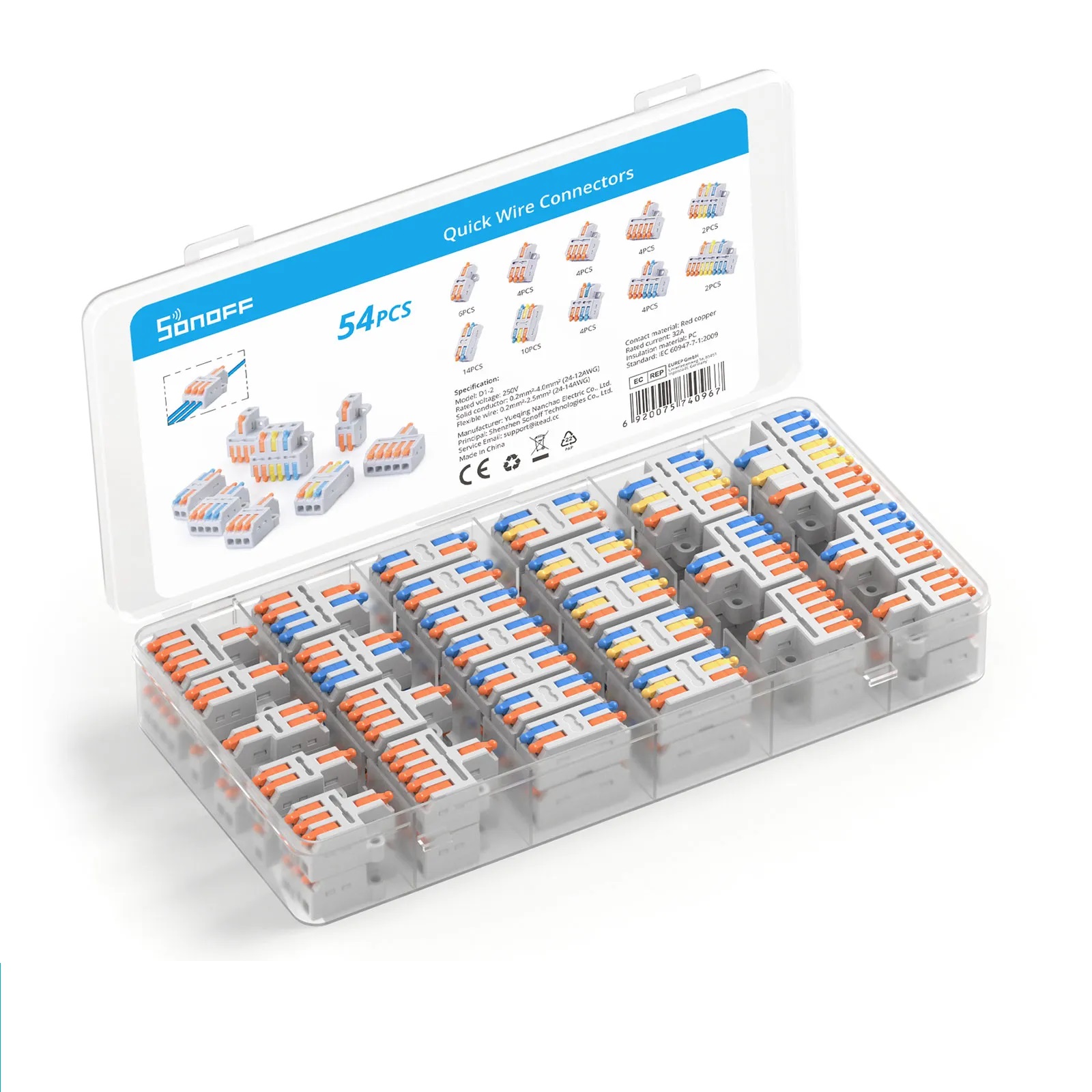 Sonoff D1-2 Quick Wire Connectors (54 pcs)