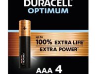Duracell OPTIMUM AAA Up to 100% More Power than Duracell Plus (4pcs)