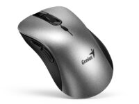 Genius Wireless Silent AI Ergonomic Mouse 8100S with Thumb & Finger Rest Silver