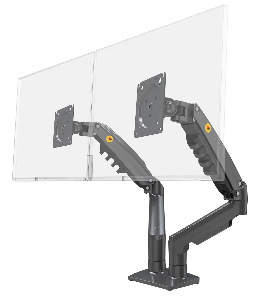NBMounts F160 Dual Arm Gas Desk Monitor Mount (updated version)