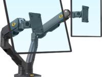 NBMounts G65 Dual Arm Heavy Duty Gas Desk Monitor Mount