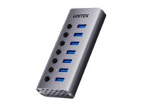 Unitek USB-C Hub 7xUSB-A Power Switch 12V2A H1314A