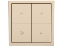 HDL Panel Tile Series 4 Button Smart Panel Champagne Gold HDL-M/PT4RA.1