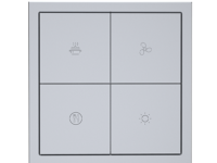 HDL Panel Tile Series 4 Button Smart Panel Space Gray HDL-M/PT4RA.1