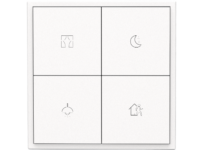HDL Tile Series 4 Button Smart Panel Ivory White HDL-M/PT4RA.1