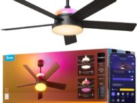 Govee Lamp Ceiling Smart LED Ceiling Fan 52 inch RGBWW+RGBICWW H1310