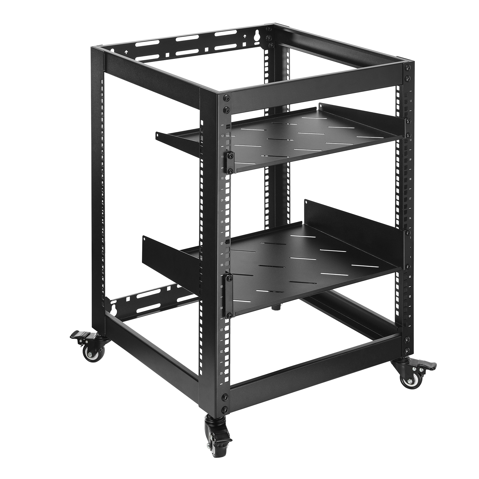 Lumivida 12U Open Frame Server Rack CAB-017-12U