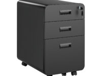 Lumivida File Cabinet Mobile with 3 Lockable Drawers CAB03-3