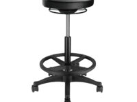 Lumivida Office Stool Ergonomic with Height Adjustale Faux Leather Upholstered Seat CH04-12