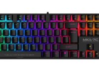 Armaggeddon MKA-7C Black Mechanical Gaming Keyboard 104 Clicky Blue Keys