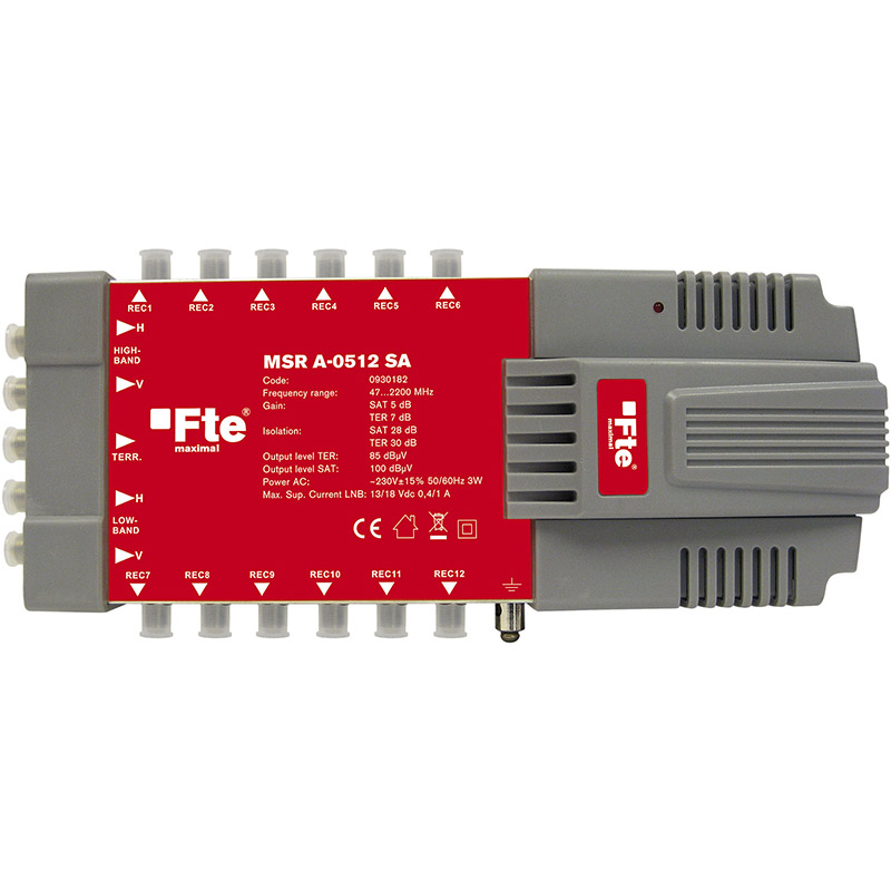 FTE MSRA0512 5/12 Active Satellite/Terrestrial Multiswitch