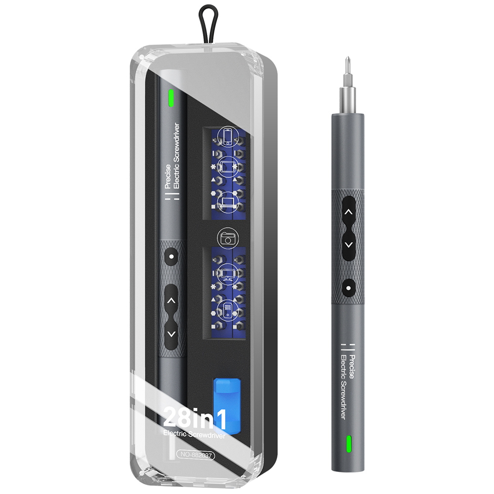 Noyafa Screwdriver Pen Cordless Electric Precision Tool with 24 Magnetic Bits and LED NF-N30