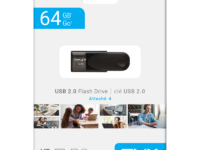 PNY Flash Drive Attache 4 USB 2.0 Stick 64GB Capless Slider Black FD64GATT4