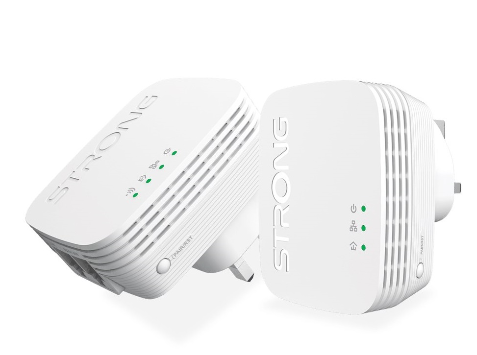 Strong Powerline Kit AV600 Mini 600Mbps WI-Fi 300Mbps UK POWERLWF600DUOMINIUK