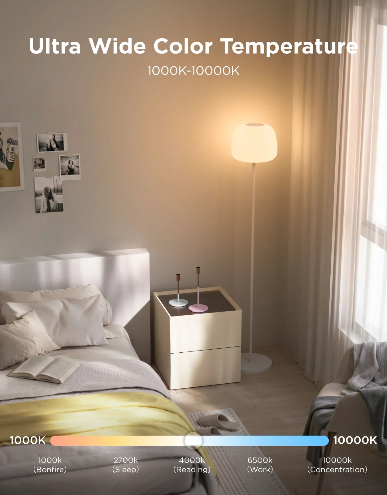 Govee Lamp Floor Smart RGBICWW LuminBlend+ Halo Lighting (Smart Lantern) - Image 9