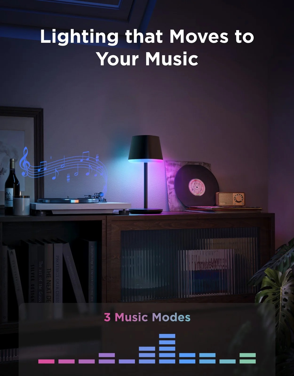 Govee Lamp Table RGBICWW Portable 30hrs (Table Lamp Classic) - Image 6