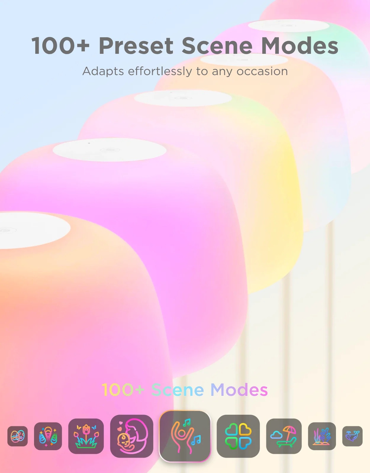 Govee Lamp Floor Smart RGBICWW LuminBlend+ Halo Lighting (Smart Lantern) - Image 5