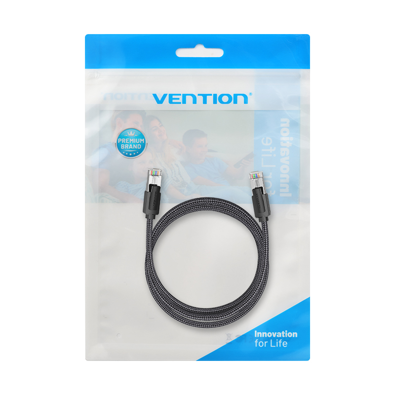 Vention NETWORK Cable CAT8 SFTP Braided 5.0m Black-Nickel IKOBJ - Image 15