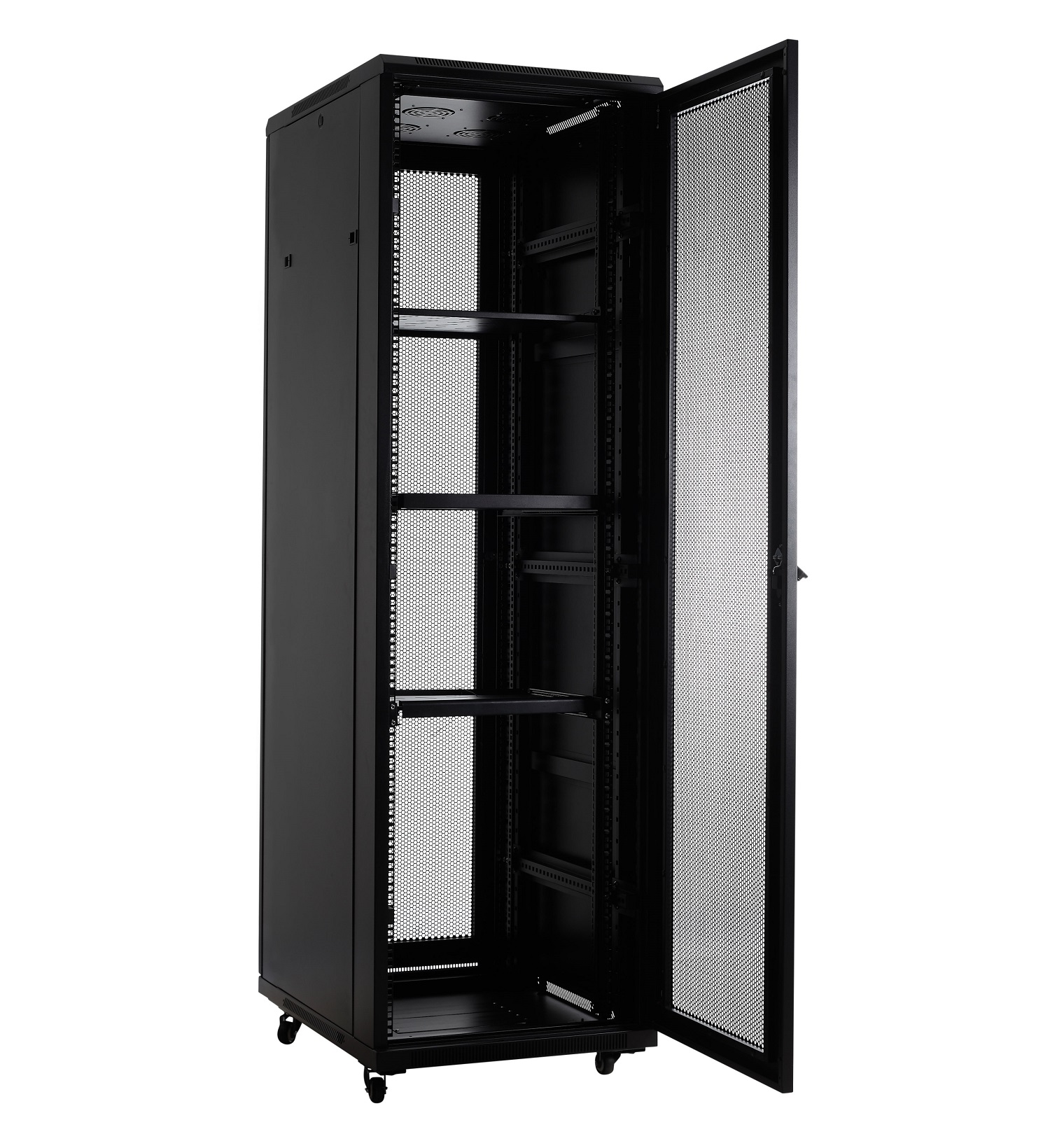 NETPRO 19'' Floor Cabinet 37U 100cm NP-C37U100P Perf.Doors (Not Assembled)