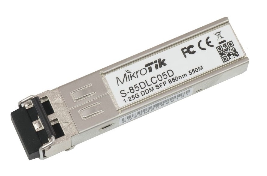 MikroTik S-85DLC05D 1.25G SFP Transceiver Dual LC 550m MM